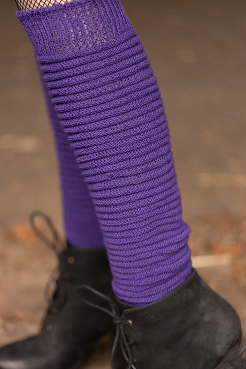 Slinky Thigh High Socks - Purple