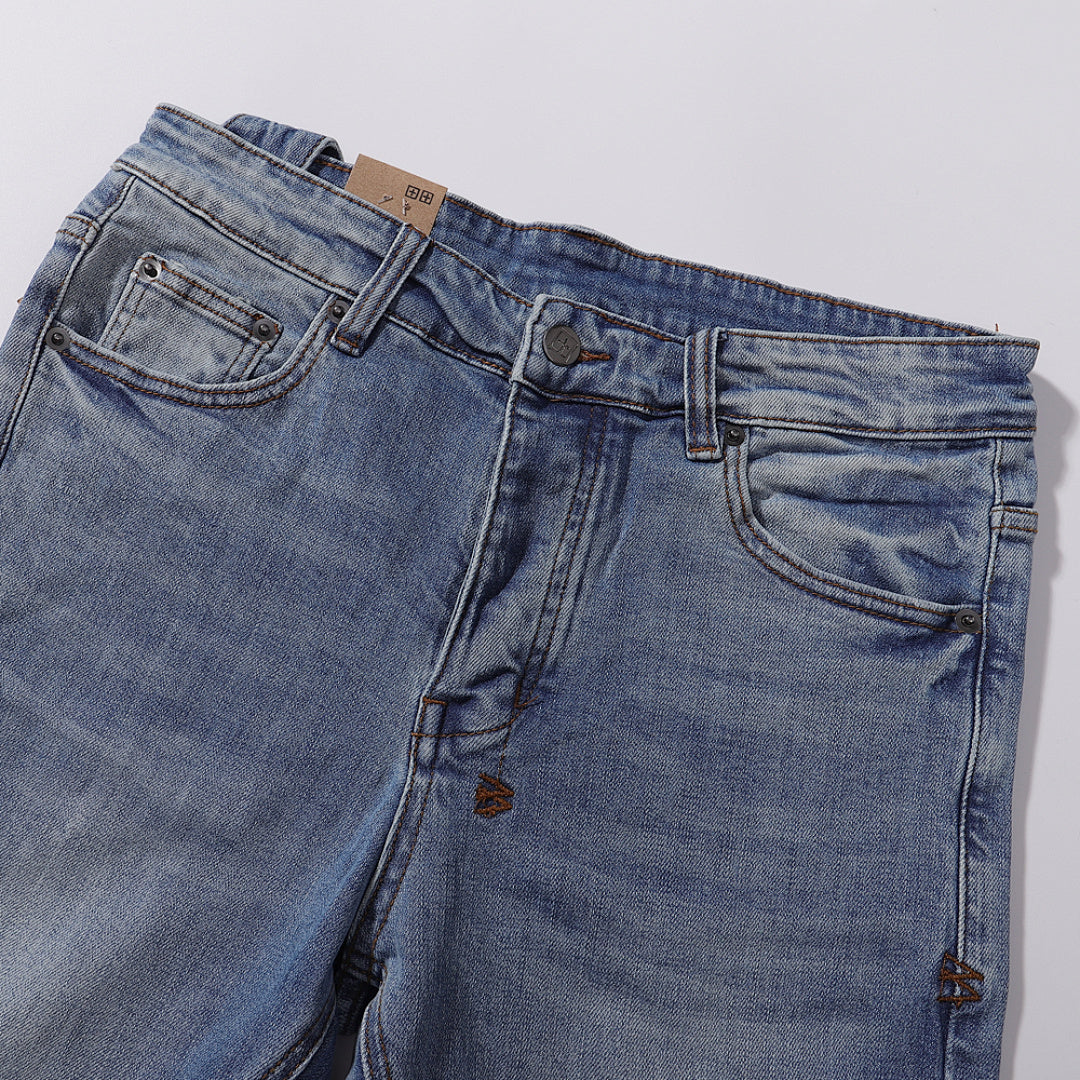 Ksubi Vintage Light Blue Wash Slim Denim Jeans