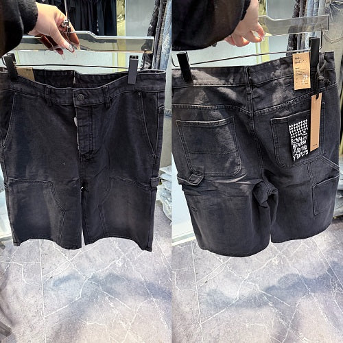 Ksubi Men Blue Baggy Patchwork Denim Shorts