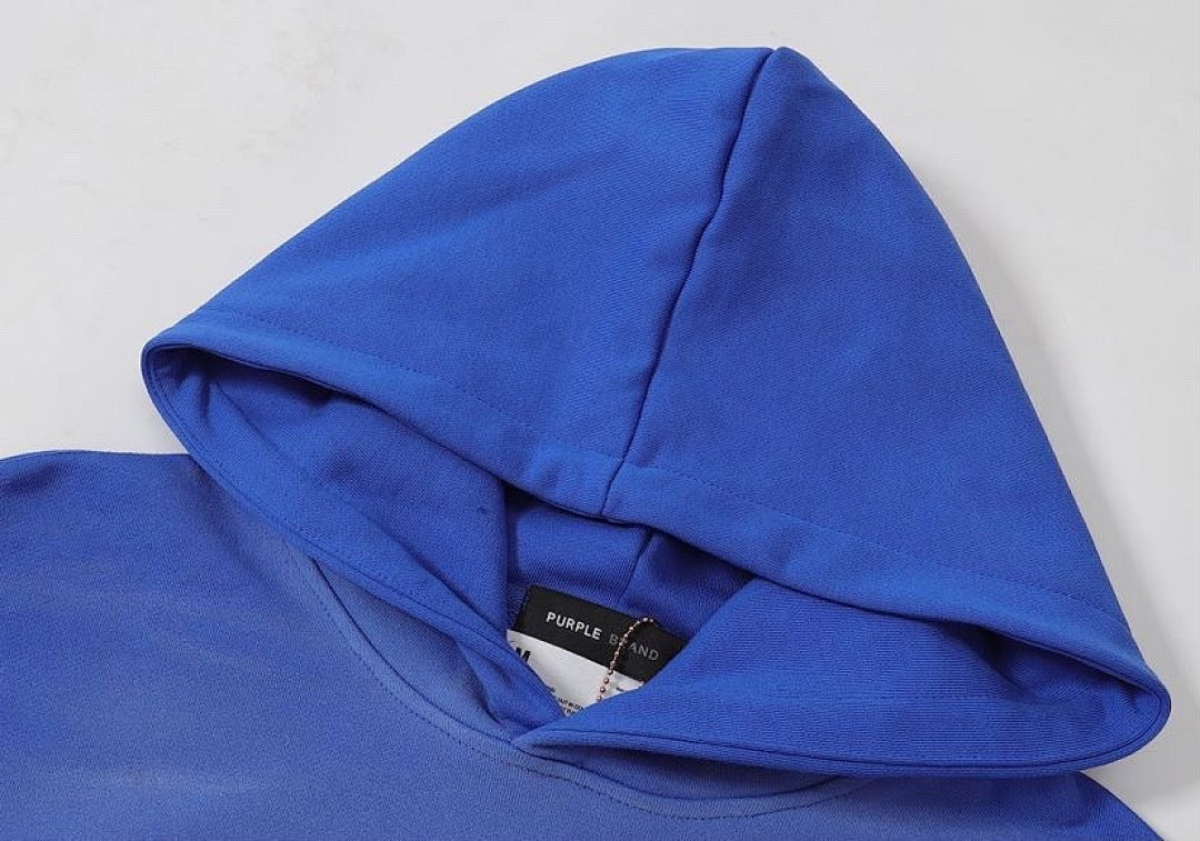 Purple Brand Men Royal Blue Oversized Pullover Hoodie