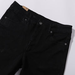 Ksubi Men Jet Black Slim Straight Jeans