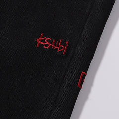 Ksubi Men Jet Black Slim Straight Jeans