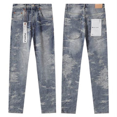 Purple Brand Vintage Distressed Slim Fit Denim Jeans