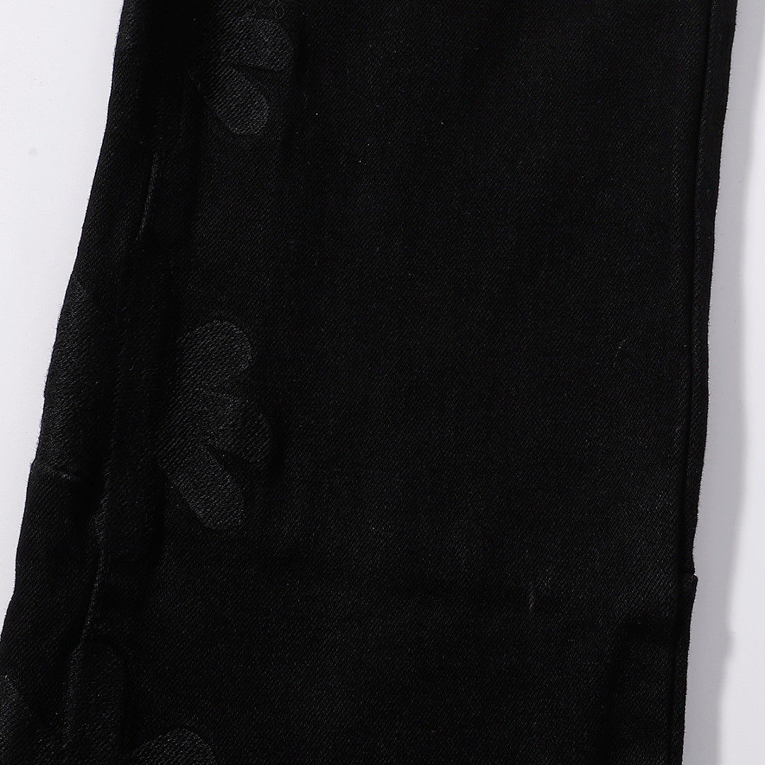 LOST SHDWS Premium Minimalist Matte Black Denim Jeans