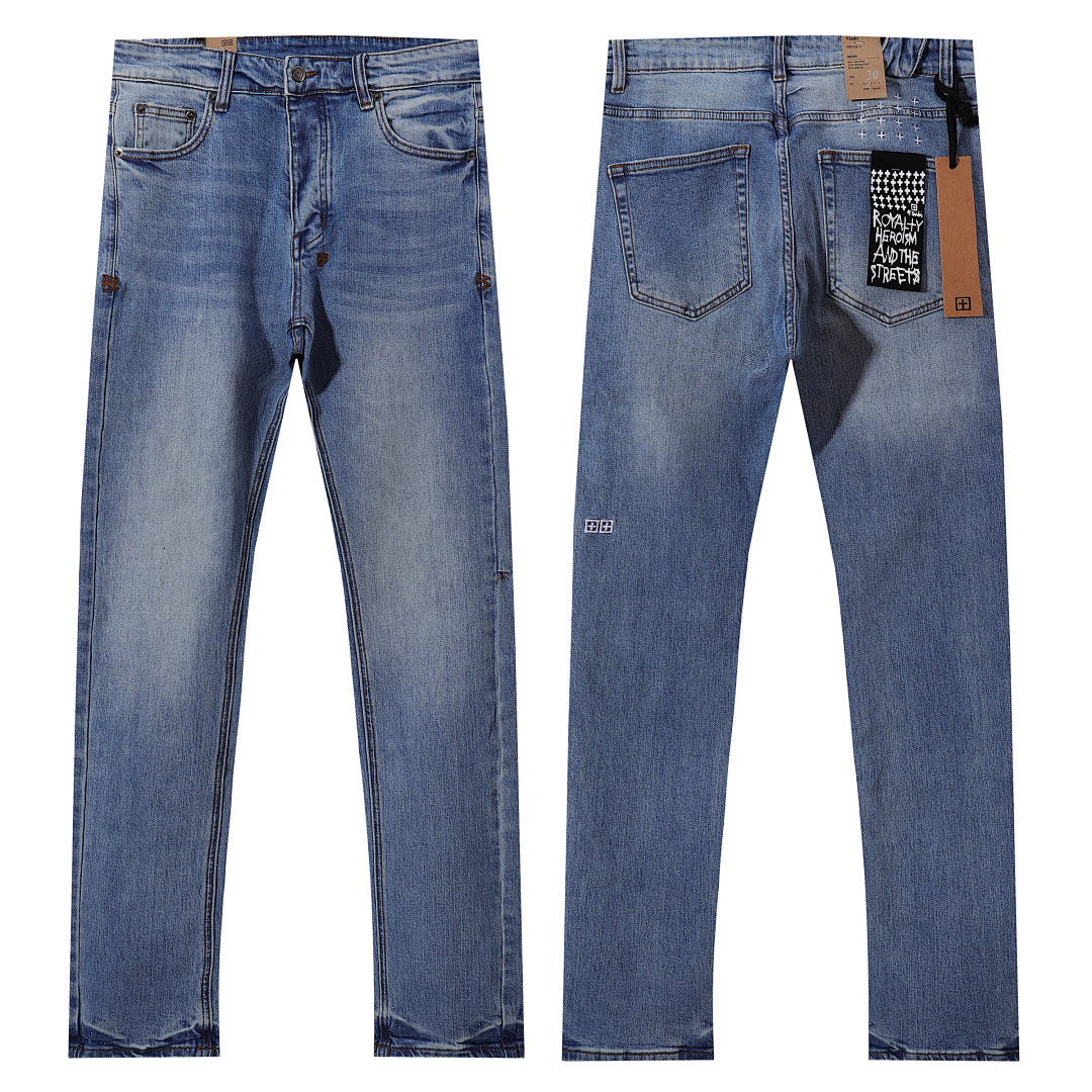 Ksubi Vintage Light Blue Wash Slim Denim Jeans