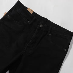 Ksubi Matte Black White Embroidered Denim Jeans