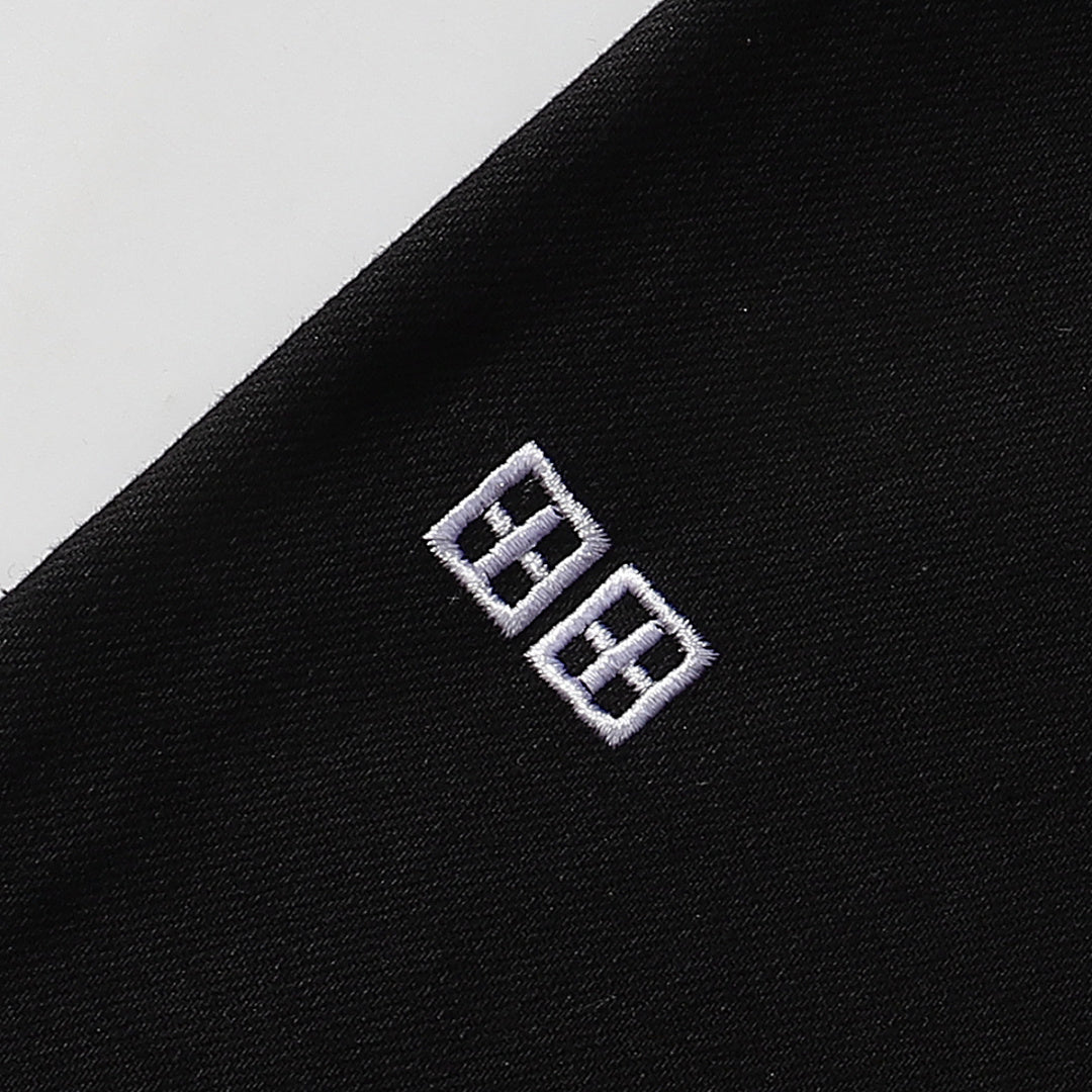 Ksubi Matte Black White Embroidered Denim Jeans