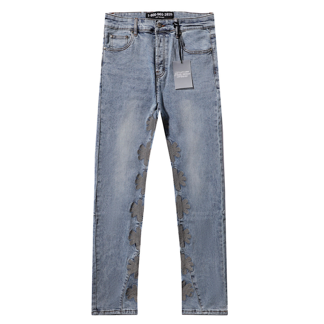LOST SHDWS Vintage Light Wash Button Fly Jeans