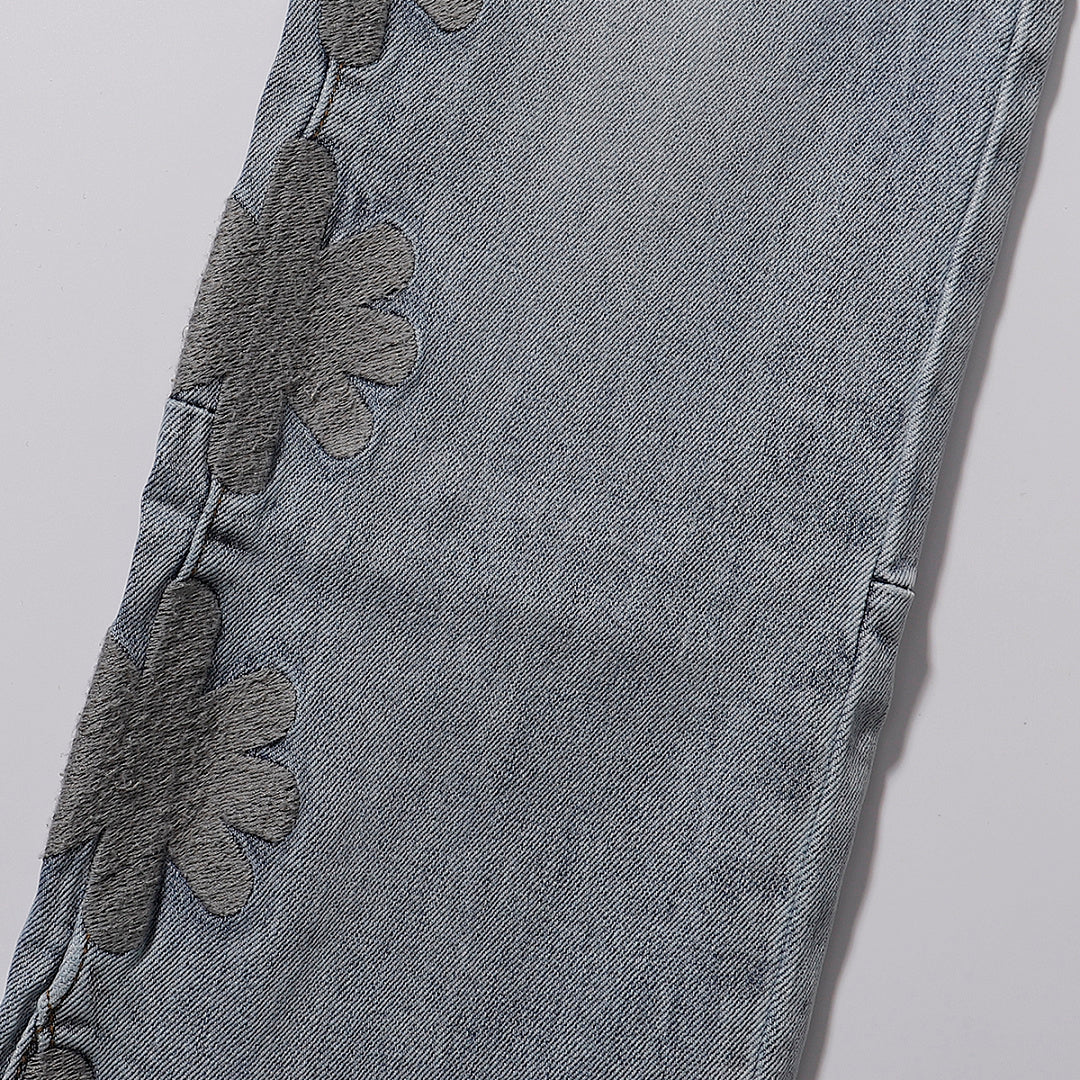 LOST SHDWS Vintage Light Wash Button Fly Jeans