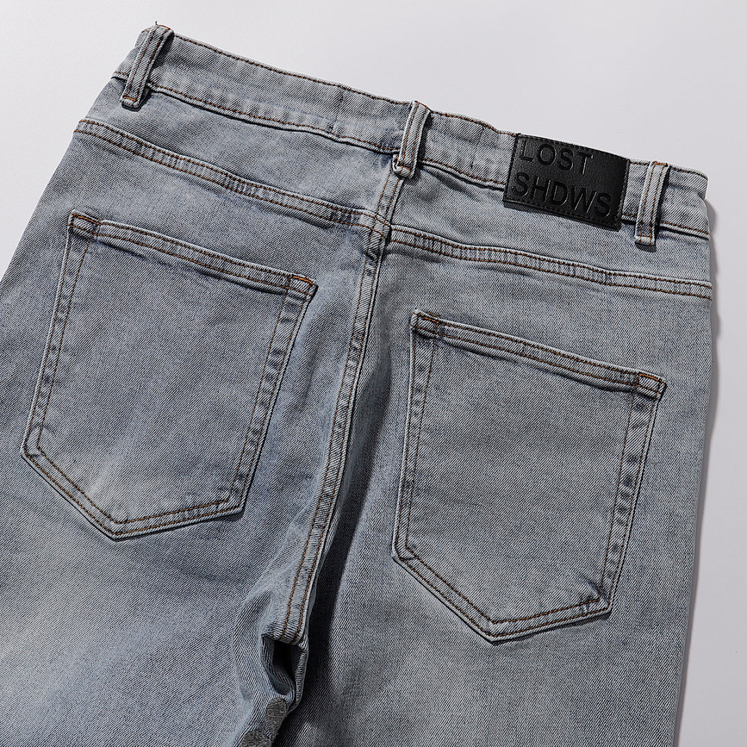 LOST SHDWS Vintage Light Wash Button Fly Jeans