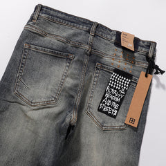 Ksubi Vintage Mud Wash Distressed Slim Denim Jeans