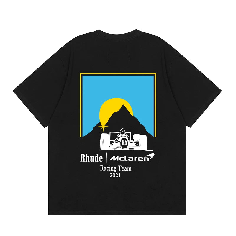 RHUDE High Street Oversized Graphic Pure Cotton T-Shirt