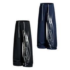 Aknife American-style street hip-hop wide-leg pants