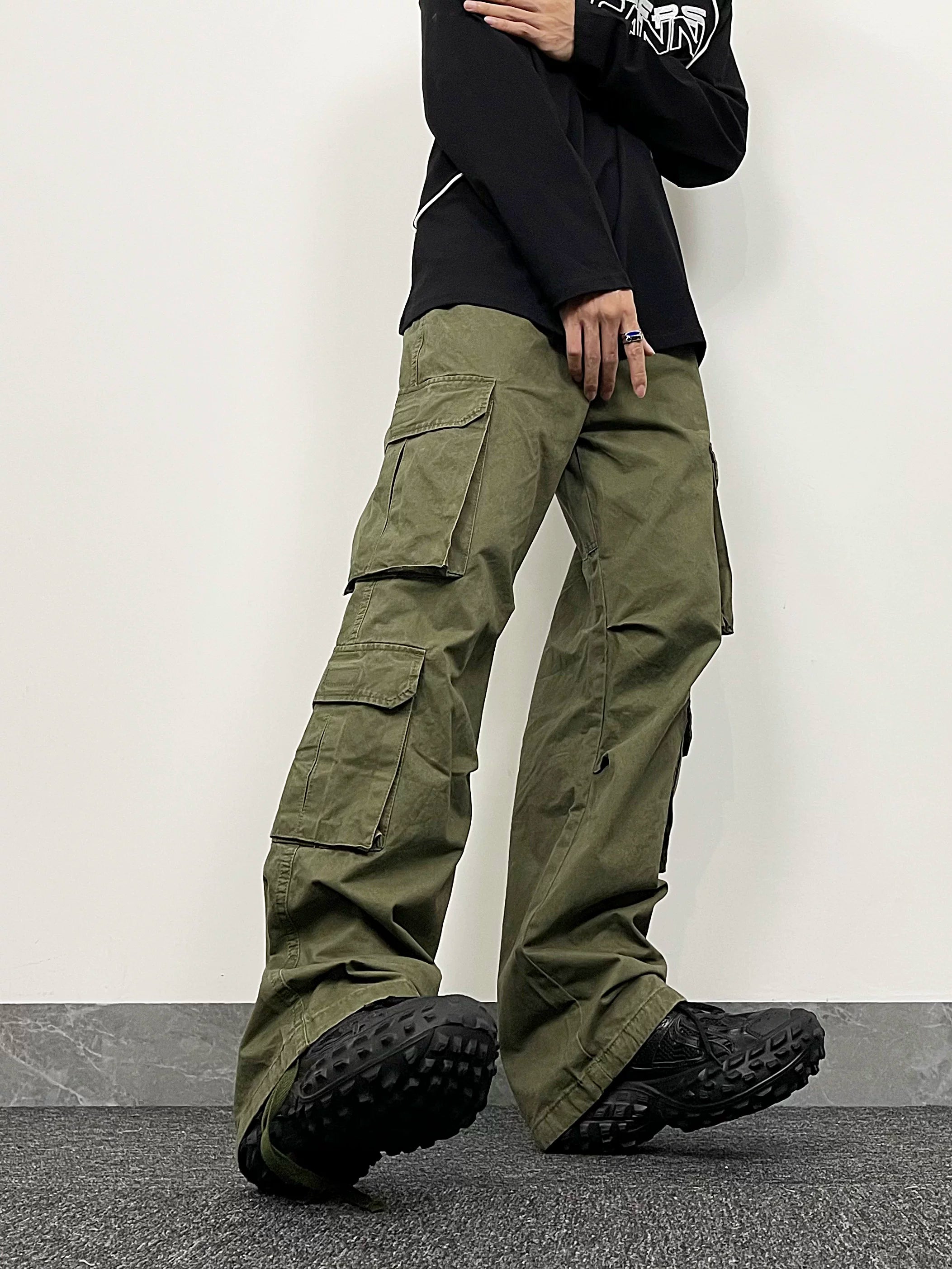 A knife - American vibe style vintage work pants