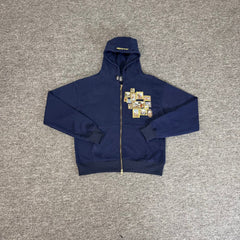 Derchutze Gallery Patch Embroidered Zip Hoodie