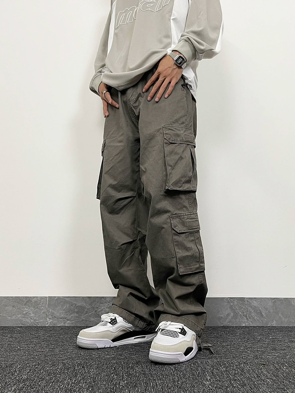 A knife - American vibe style vintage work pants