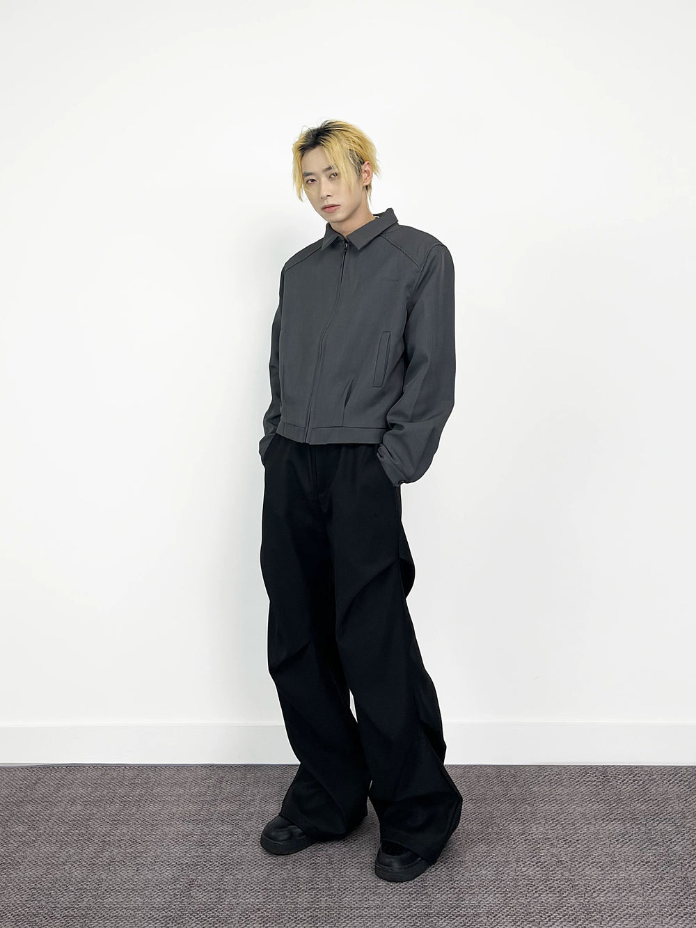 A knife American style cleanfit short jacket