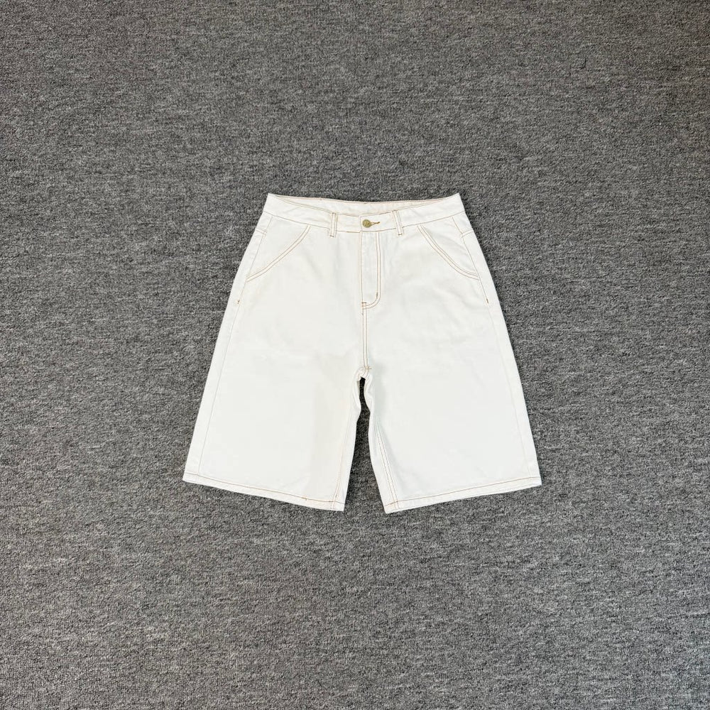 DerschutzeGoddess Embroidered Loose Denim Shorts