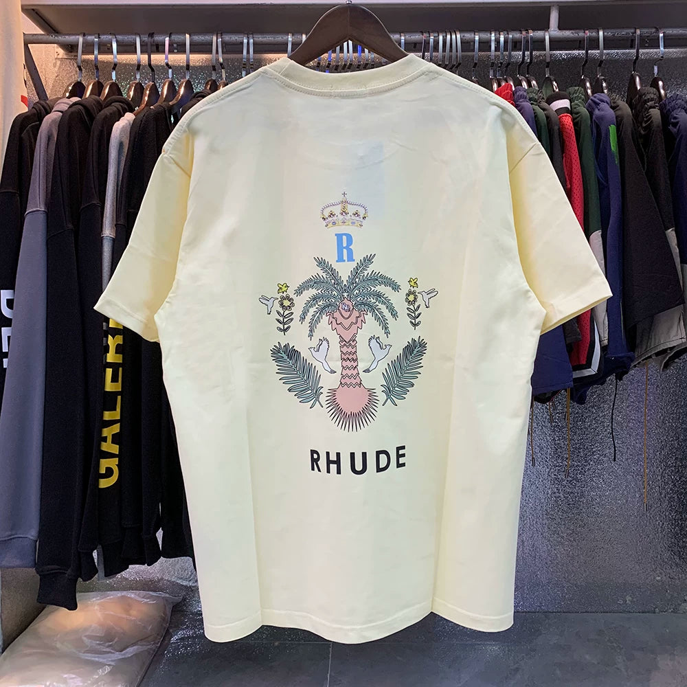 RHUDE Las Palmas Palm Tree Vintage Graphic Tee