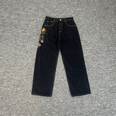 Derchutze Garden Of Eden Embroidered Jeans