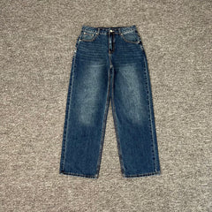 Derchutze Venus Embroidered Loose Straight Jeans