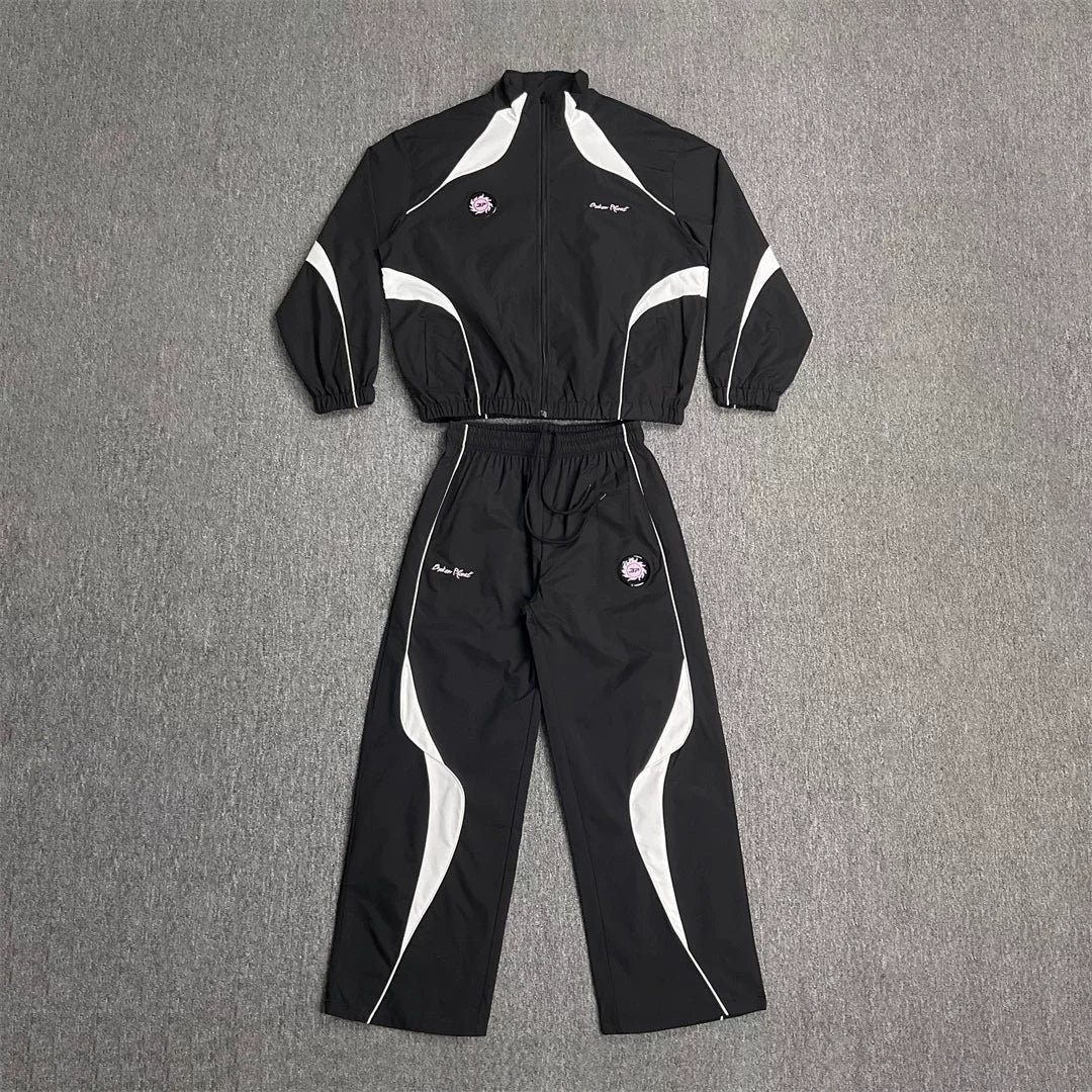 Broken Planet Color Block Stand Collar Tracksuit Set