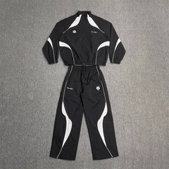 Broken Planet Color Block Stand Collar Tracksuit Set