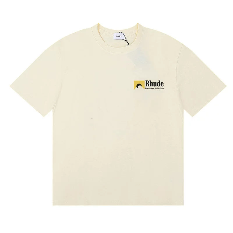 RHUDE Minimalist Small Logo Pure Cotton Summer Tee