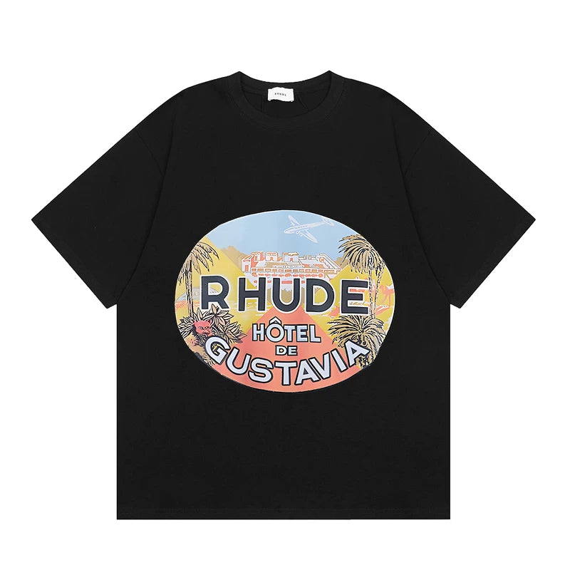 RHUDE High Street Oversized Graphic Pure Cotton T-Shirt