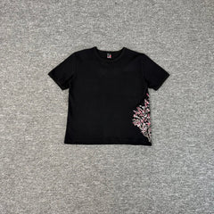 Derschutze Sakura Embroidered Pure Cotton Tee