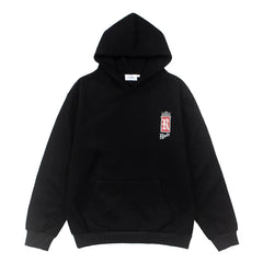 RHUDE 26ss Vintage Logo Fleece Lined Winter Hoodie