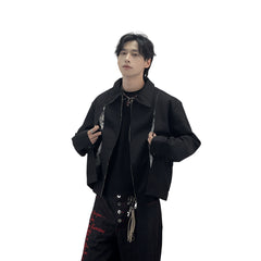 A knife cleanfit floral patchwork lapel jacket