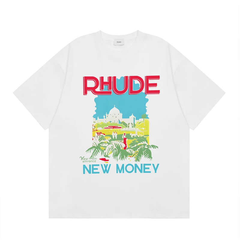 RHUDE High Street Oversized Graphic Pure Cotton T-Shirt