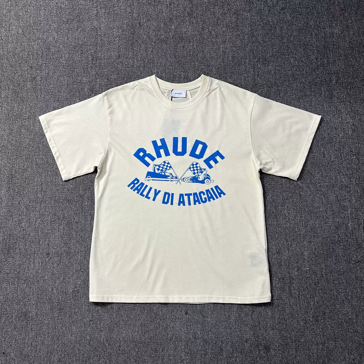 RHUDE American Retro Graphic Printed Oversized Summer Tee