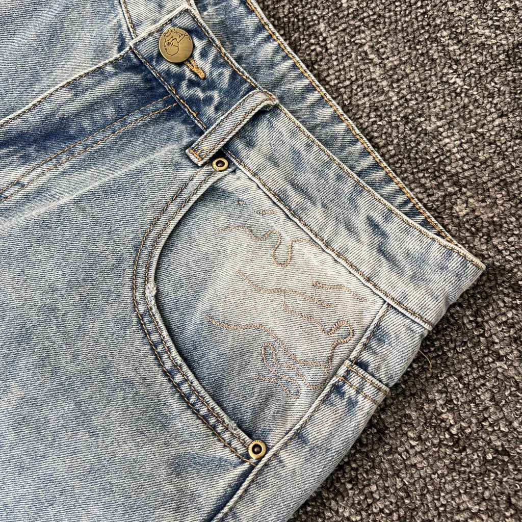 Derschutze Yasmin V3 Embroidered Denim Jorts