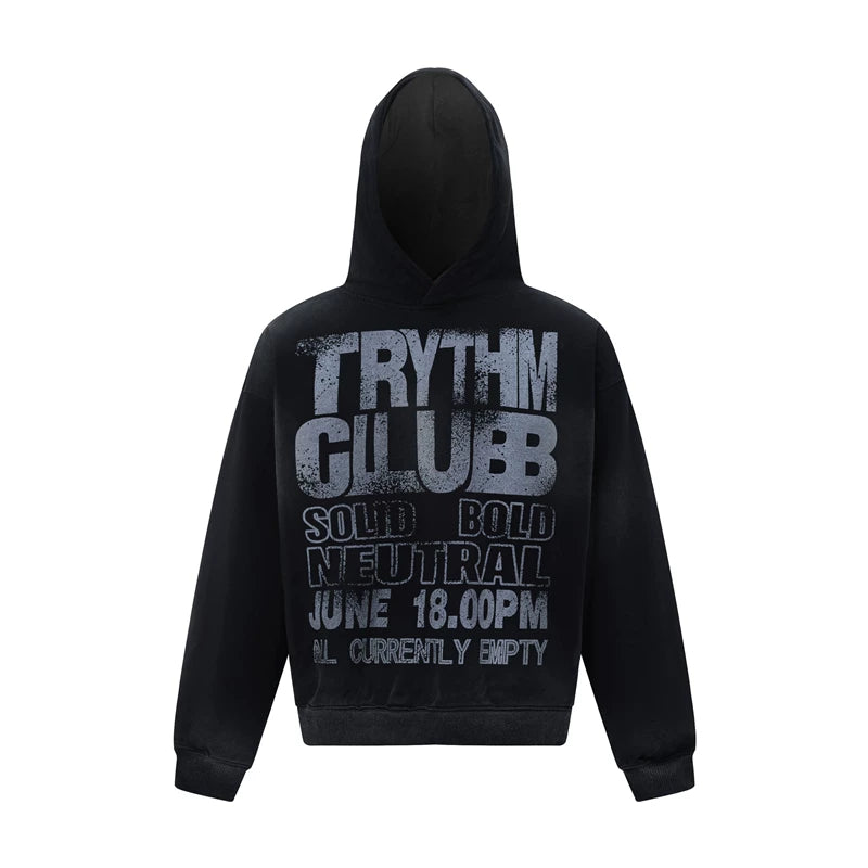 A short-sleeved hooded t-shirt with knife tie-dyeing design
