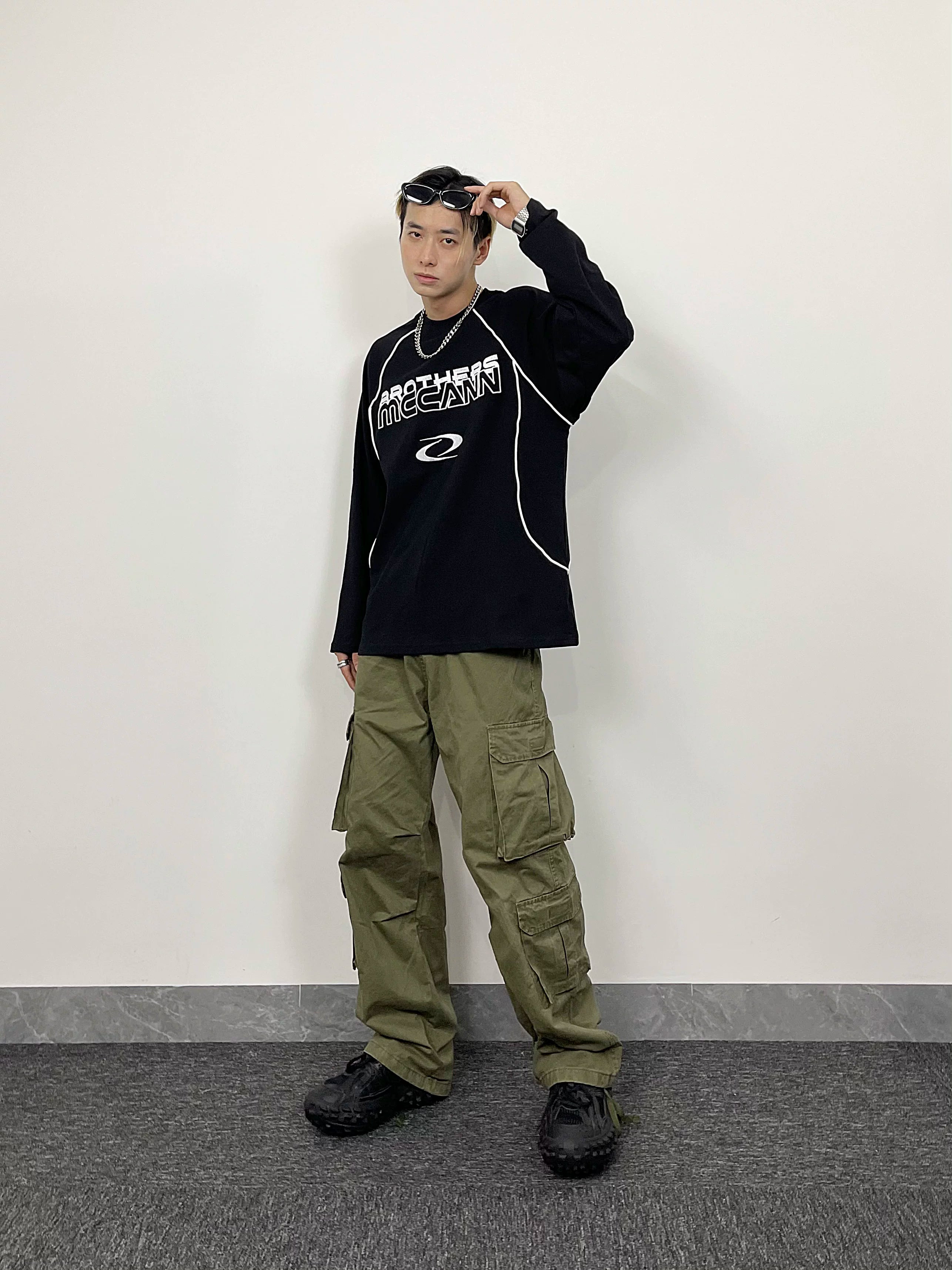 A knife - American vibe style vintage work pants