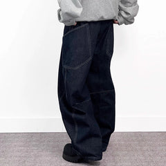 A knife wide-leg curved knife cowboy pants