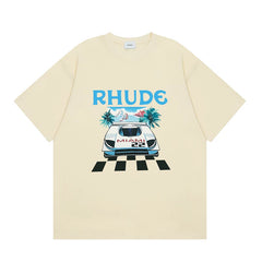 RHUDE High Street Oversized Graphic Pure Cotton T-Shirt