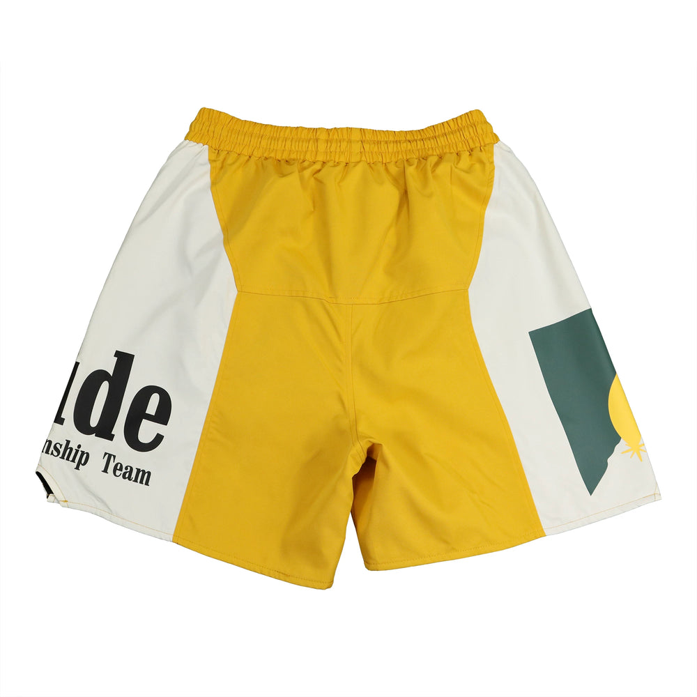 RHUDE Sunset Logo Color Block Casual Sports Shorts