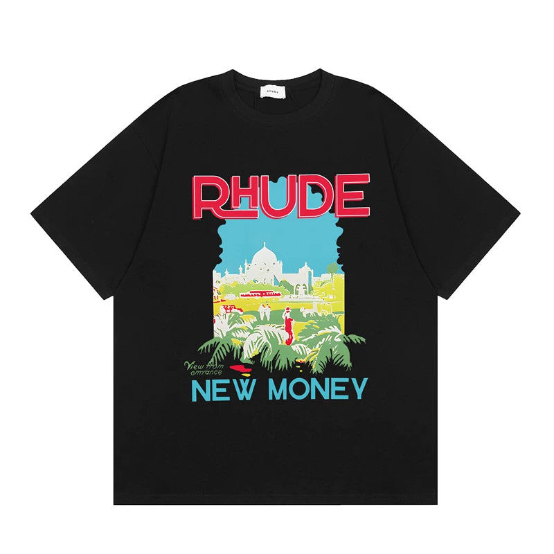 RHUDE High Street Oversized Graphic Pure Cotton T-Shirt