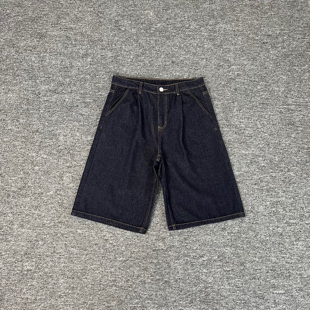 Derschutze Embroidered Loose Casual Denim Shorts