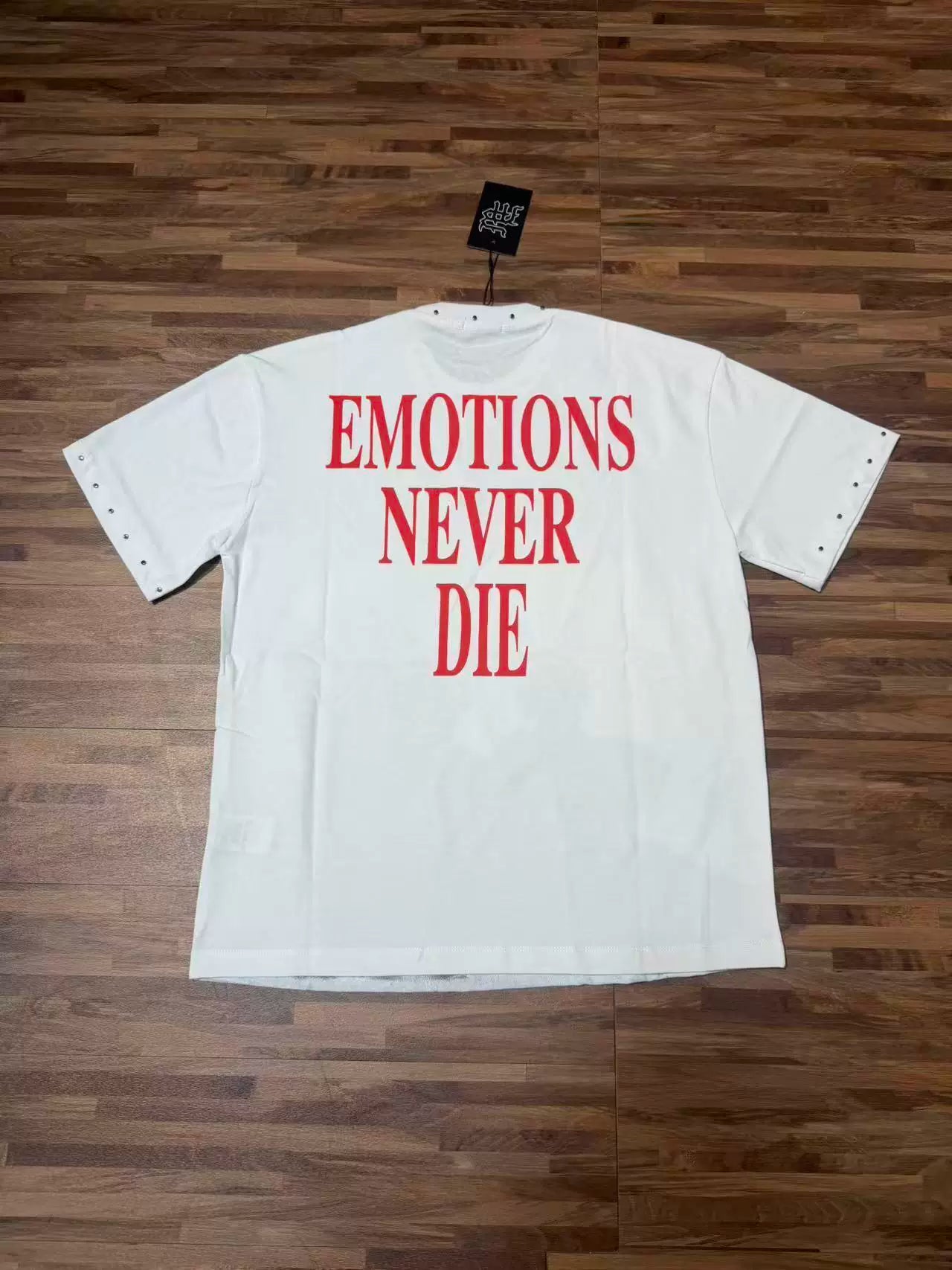 MIXED EMOTION Rhinestone Little Angel Cotton Tee