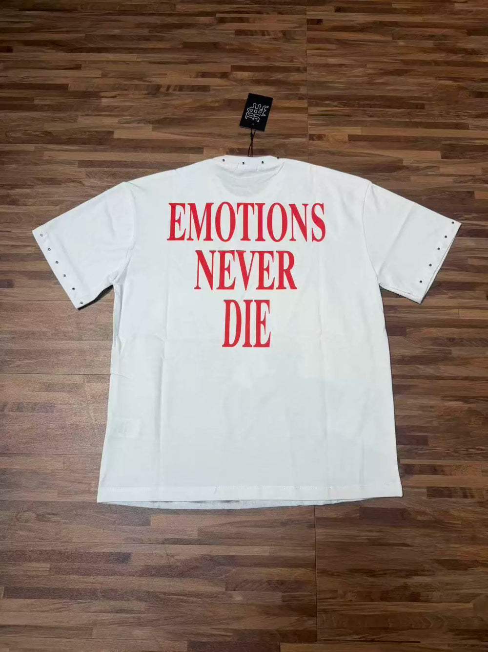 MIXED EMOTION Rhinestone Little Angel Cotton Tee