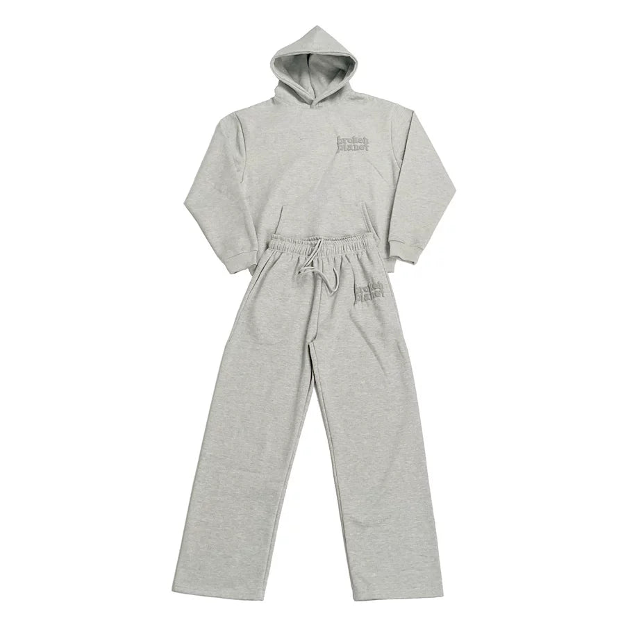 Broken Planet Streetwear Short Sleeve Hoodie Pants Set