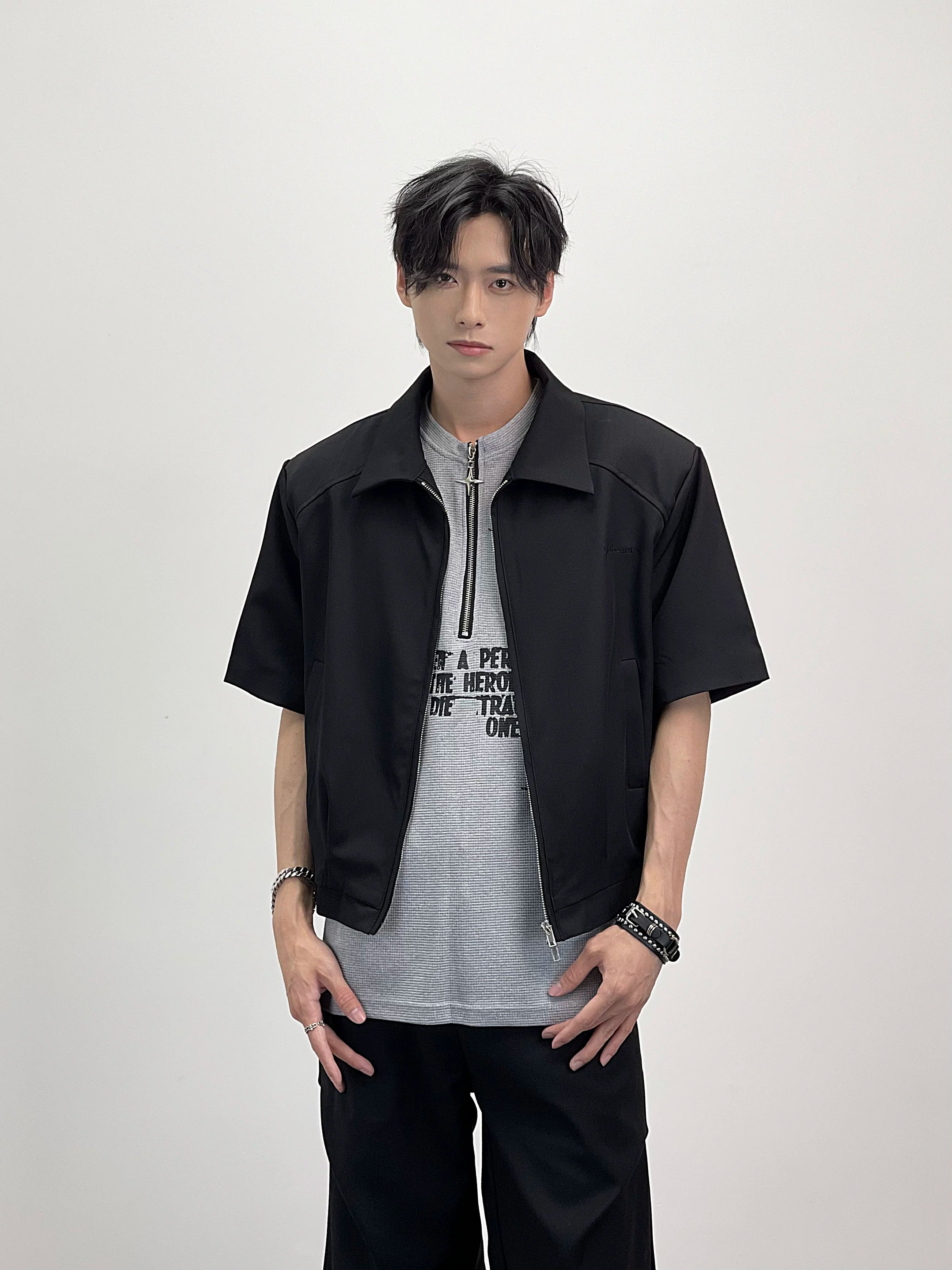 A knife American style cleanfit short jacket