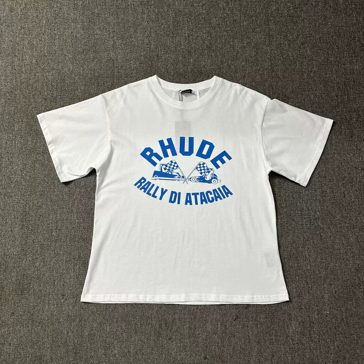 RHUDE American Retro Graphic Printed Oversized Summer Tee