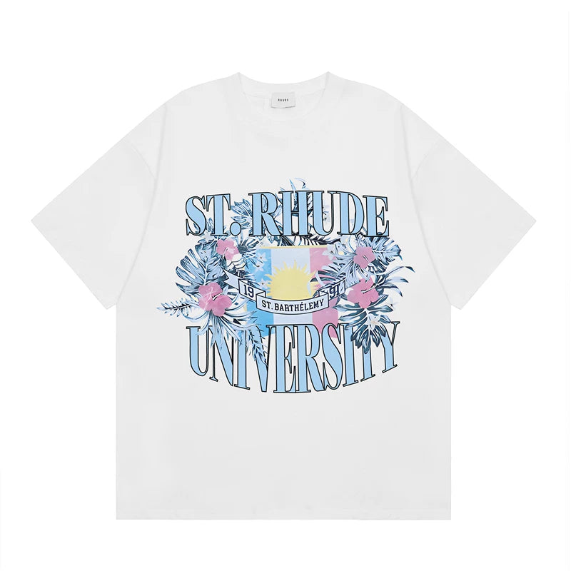 RHUDE High Street Oversized Graphic Pure Cotton T-Shirt