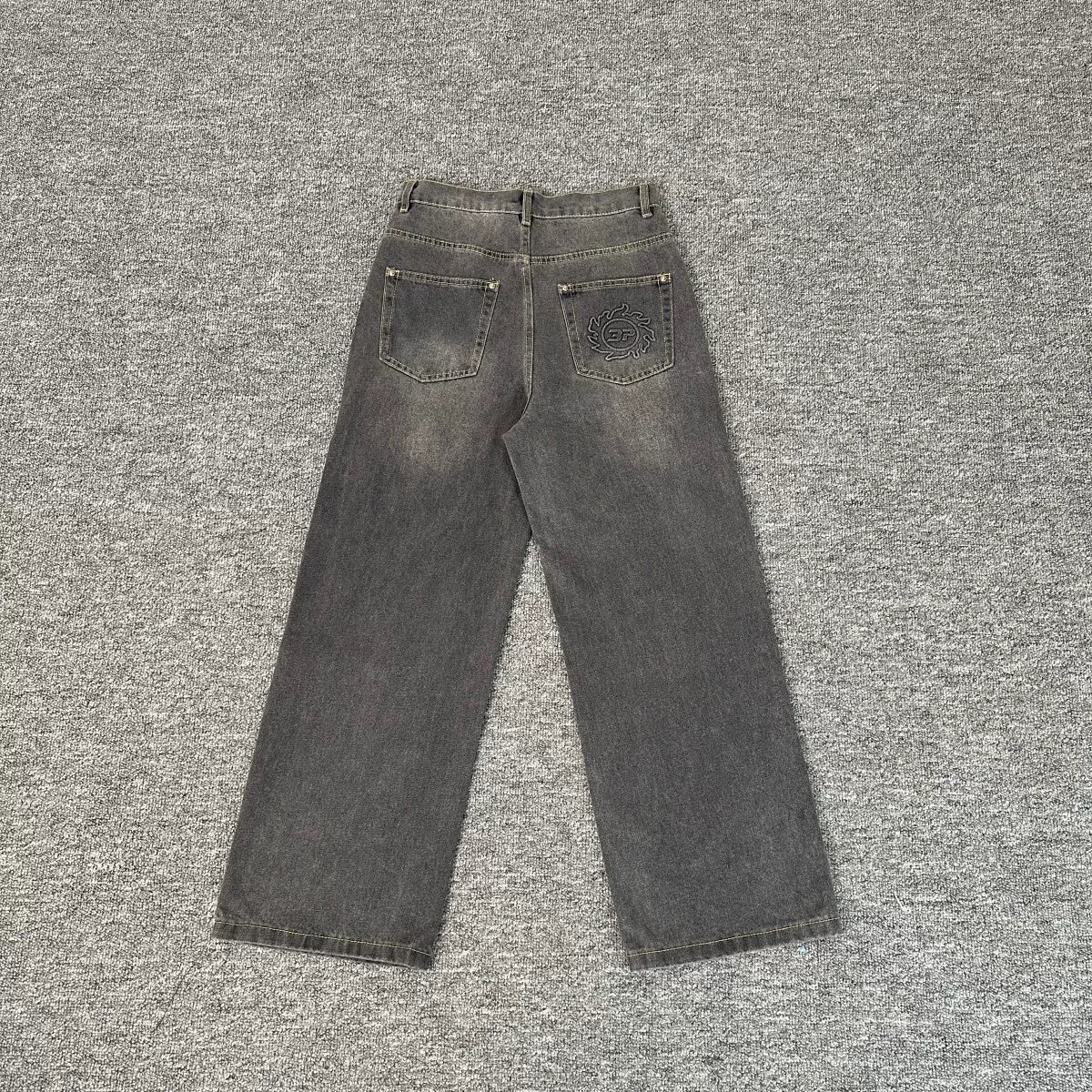 Broken Planet Washed Wide Leg Denim Jeans