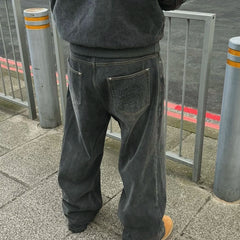 Broken Planet Washed Wide Leg Denim Jeans